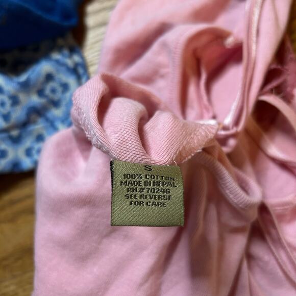 Y2K Pastel Pink Lace Trim Cami Top Small Layering Beaded Fairy Coquette Shoujo - Picture 3 of 5